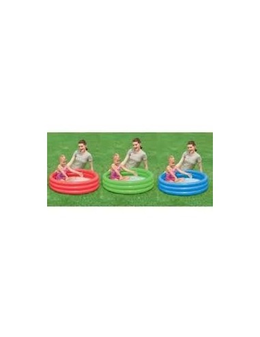 PVC'DE 3 BOĞUM DÜZ RENK HAVUZ 102*25CM