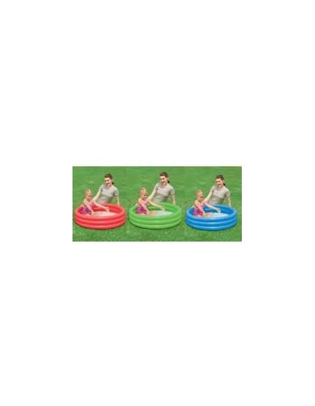 PVC'DE 3 BOĞUM DÜZ RENK HAVUZ 102*25CM
