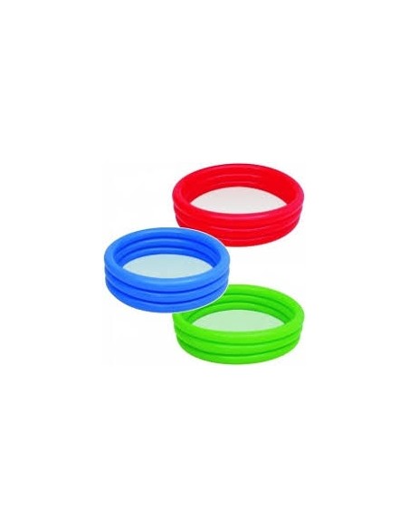 PVC'DE 3 BOĞUM DÜZ RENK HAVUZ 122*25CM