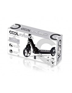 KUT.COOL 2 TEKER METAL KATLANIR SCOOTER GRİ 2