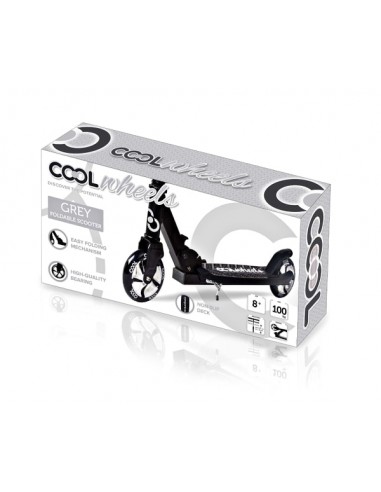KUT.COOL 2 TEKER METAL KATLANIR SCOOTER GRİ
