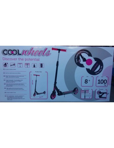 KUT.COOL 2 TEKER METAL KATLANIR SCOOTER PEMBE