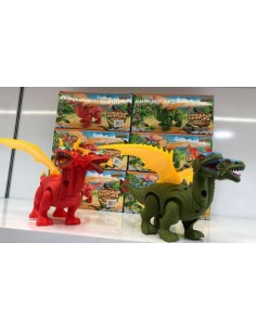 KUT.PİLLİ SESLİ IŞIKLI 2 KAFALI DİNAZOR