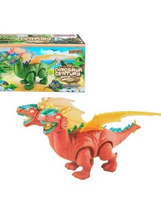 KUT.PİLLİ SESLİ IŞIKLI 2 KAFALI DİNAZOR 2