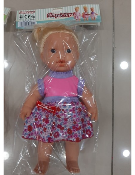 PVC'DE TR KONUŞAN NAZLI ŞAÇLI ET BEBEK 40CM