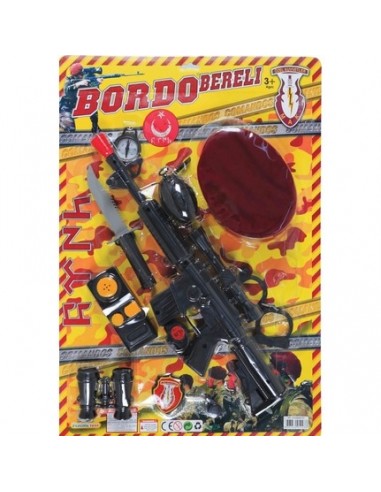 BÜYÜK KART.BORDO BERELİ POLİS SETİ