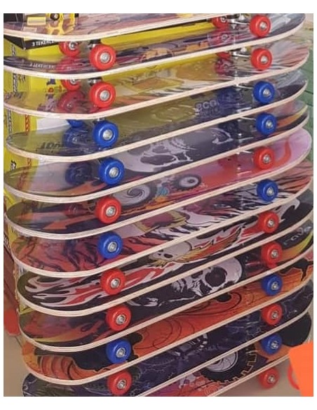RESİMLİ BÜYÜK AHŞAP KAYKAY 80*20CM