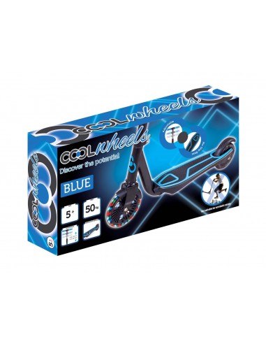 5 YAŞ  MAVİ 2 TEKER METAL IŞIKLI SCOOTER