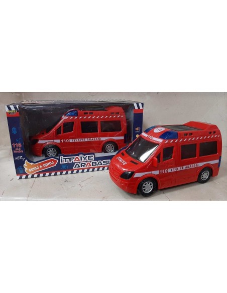 KUT.PİLLİ TR SESLİ 3D IŞIKLI İTFAİYE 20CM