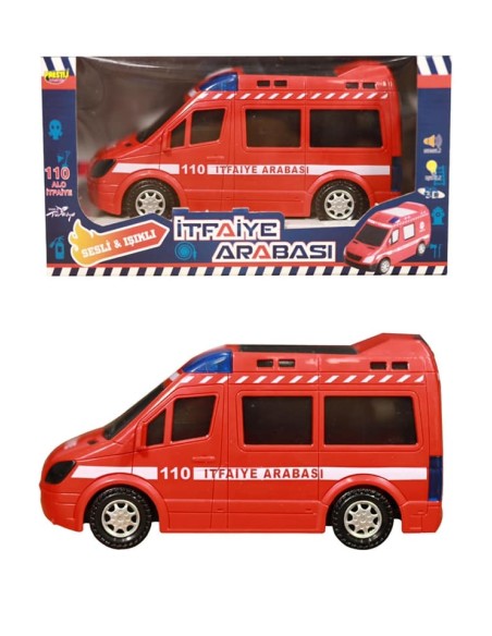 KUT.PİLLİ TR SESLİ 3D IŞIKLI İTFAİYE 20CM