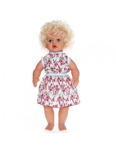 PVC'DE TR KONUŞAN GÜNEŞ SAÇLI ET BEBEK 60CM