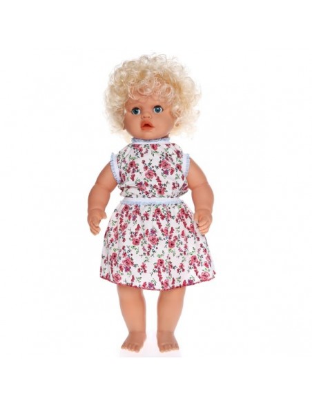 PVC'DE TR KONUŞAN GÜNEŞ SAÇLI ET BEBEK 60CM