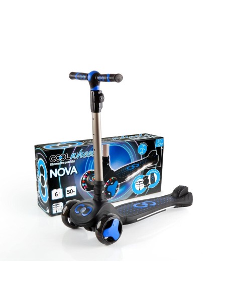 6 YAŞ MAVİ IŞIKLI NOVA SCOOTER 3 TEKER