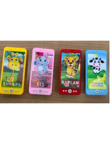 PVC'DE PİLLİ 3D IŞIKLI SESLİ AKILLI TELEFON