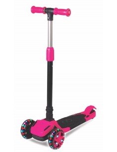 TULPAR PEMBE 3 TEKER IŞIKLI KATLANIR SCOOTER