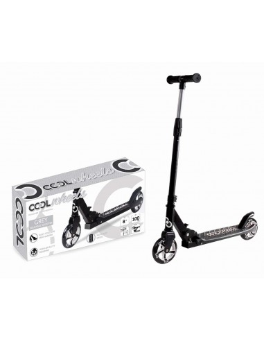 KUT.COOL 2 TEKER METAL KATLANIR SCOOTER GRİ