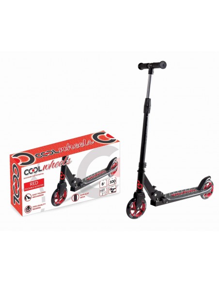 KUT.COOL 2 TEKER METAL KATLANIR SCOOTER KIRMIZI