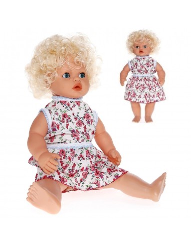 PVC'DE TR KONUŞAN GÜNEŞ SAÇLI ET BEBEK 60CM