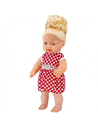 PVC'DE TR KONUŞAN NAZLI ŞAÇLI ET BEBEK 40CM
