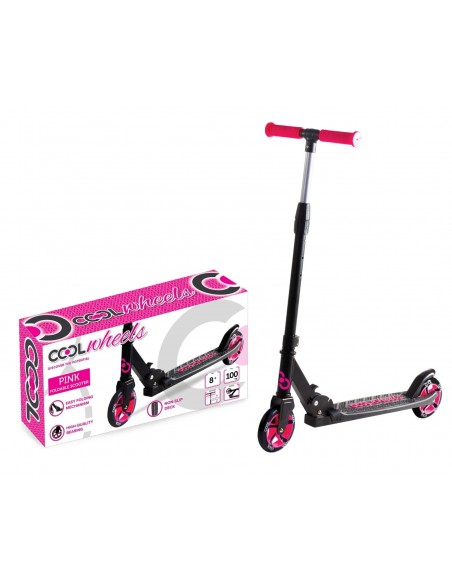 KUT.COOL 2 TEKER METAL KATLANIR SCOOTER PEMBE