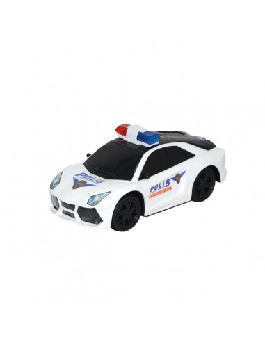 KUT.PİLLİ 3D IŞIKLI SESLİ POLİS ARABASI 18CM