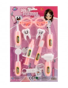 KART.PEMBE DİŞ DOKTOR SETİ 10 PCS