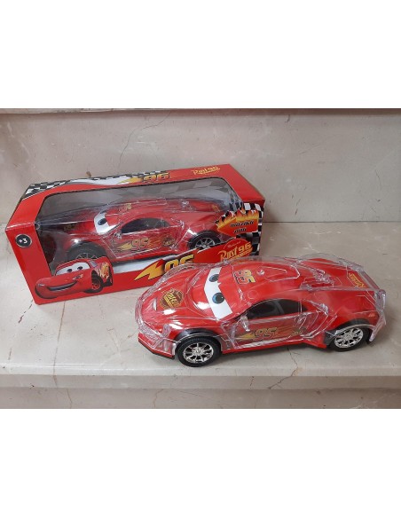KUT.PİLLİ PARLAK ŞİMŞEK MQUİN ARABA 23CM ÇARP-DÖN