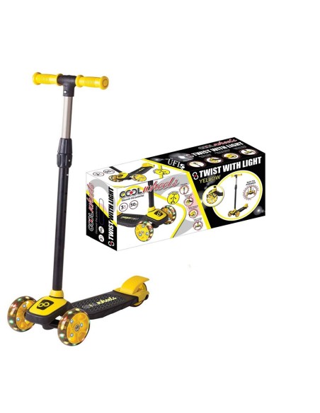 3+ SARI 3 TEKER IŞIKLI TWİST SCOOTER