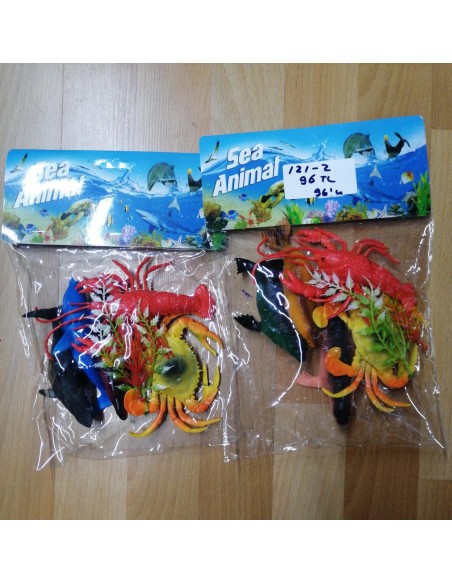 PVC'DE 5 PCS DENİZ HAYVANLARI 10CM