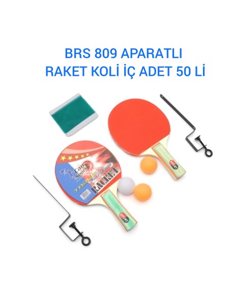 VAK.FİLELİ APARATLI AHŞAP RAKET SET